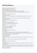 RCP250 Midterm 2024 Verified Questions & Answers