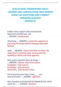 SCALED AGILE FRAMEWORK &lpar;SAFE&rpar;- LEADING SAFE CERTIFICATION 2024 NEWEST  EXAM 150 QUESTIONS AND CORRECT ANSWERS&vert;ALREADY GRADED A&plus;