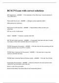 BCSCP Exam with correct solutions&period;