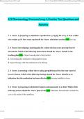 ATI Pharmacology Proctored 2019 A Practice Test Questions and Answers Latest &vert; 100&percnt; Correct Answers