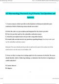 ATI Pharmacology Proctored 2019 B Practice Test Questions and Answers Latest &vert; 100&percnt; Correct Answers