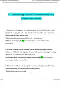 ATI Pharmacology Proctored Assessment Exam Questions and Answers Latest &vert; 100&percnt; Correct Answers