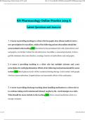 RN Pharmacology Online Practice 2019 A Questions and Answers Latest &vert; 100&percnt; Correct Answers