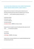 LSU ECON 2030 FINAL EXAM 2024-2025 &vert;ACTUAL COMPLETE QUESTIONS AND  CORRECT ANSWERS &lpar;VERIFIED ANSWERS &rpar; ALREADY GRADED A&plus;&period;