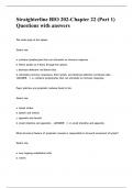 Straighterline BIO 202-Chapter 22 &lpar;Part 1&rpar; Questions with answers