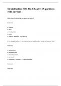 Straighterline BIO 202-Chapter 25 questions with answers