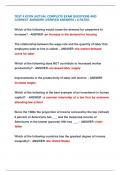 TEST 4 ECON &vert;ACTUAL COMPLETE EXAM QUESTIONS AND  CORRECT ANSWERS &lpar;VERIFIED ANSWERS &rpar; A RATED&period;
