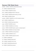 Kansas CNA State Exam  Questions And Answers  &lpar;2024&sol; 2025 Update&rpar;