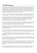ATI OB Practice Exam 2024 QUESTIONS AND ANSWERS &lpar;100&percnt; CORRECT&rpar; GRADED A
