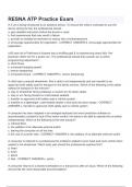 RESNA ATP Practice Exam 2024 QUESTIONS AND ANSWERS &lpar;100&percnt; CORRECT&rpar; GRADED A