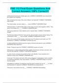 FSE 112 Final Exam Questions And Correct Answers 100&percnt; Correct&excl;&excl;&excl;