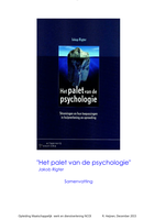 Samenvatting Het Palet van de psychologie
