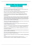 FSE-112-0902 Test Questions And Answers A&plus; Graded