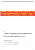 PHARMACOLOGY RN HESI EXIT VERSION A 2024 ACTUAL EXAM ALL 60 QUESTIONS AND CORRECT DETAILED ANSWERS &lpar;VERIFIED ANSWERS&rpar;