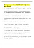 Powerpoint questions LEB