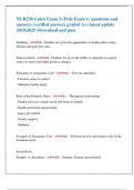 NUR230 Galen Exam 3 &lpar;Peds Exam 1&rpar; questions and  answers &lpar;verified answers graded A&plus;&rpar; latest update  2024&sol;2025 &sol;&sol;download and pass