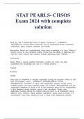 CHSOS  EXAM BUNDLE LATEST UPDATED 2024