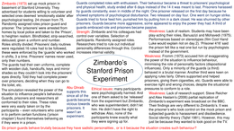 Zimbardo's Stanford Prison experiment (with evaluation)