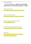 PSY 211 EXAM FALL- SPRING 2024 VERIFIED QUESTIONS AND ANSWERS GRADED A&plus; &lpar;SNHU&rpar;