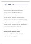 CUS Chapter List Practice Questions And Well Elaborated Answers&period;