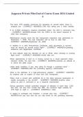 Jeppesen Private Pilot End of Course Exam 2024 Graded A&period;