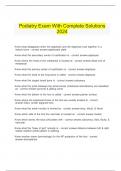   Podiatry Exam With Complete Solutions 2024