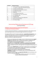 Samenvatting Cummings, T.G. and C.G. Worley: Organization Development and Change (10th edition) 
