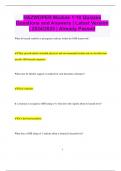 HAZWOPER Module 1-10 Quizzes Questions and Answers &vert; Latest Version  &vert; 2024&sol;2025 &vert; Already Passed