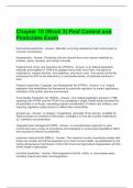 Chapter 18 &lpar;Week 3&rpar; Pest Control and Pesticides Exam Questions and Answers