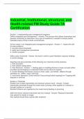Industrial&comma; Institutional&comma; structural&comma; and Health-related PM Study Guide 7A Certification Exam