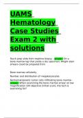 UAMS Hematology Case Studies Exam 2 with solutions&period;