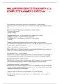 MO JURISPRUDENCE EXAM WITH ALL COMPLETE ANSWERS RATED A&plus;