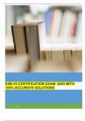 ESB V2 CERTIFICATION EXAM  2024 WITH 100&percnt; ACCURATE SOLUTIONS