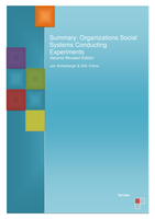 Samenvatting: Organizations Social Systems Conducting Experiments (2nd Revised Edition) - Systeemtheorie