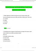 NASM Physique and Bodybuilding Coach Exam Questions and Answers Updated &lpar;Verified Answers&rpar;