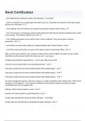 Revit Certification  questions with correct answers