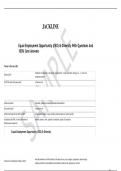    Equal Employment Opportunity &lpar;EEO&rpar; & Diversity With Questions And 100&percnt; Sure Answers
