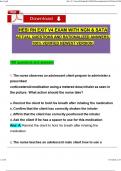 2026&sol;2027 HESI RN EXIT V4 EXAM WITH NGN & SATA Questions and Verified Rationalized Answers&comma; 100&percnt; Guarantee Pass