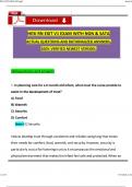 2024 RN HESI EXIT V1 EXAM WITH NGN & SATA Questions and Verified Rationalized Answers&comma; 100&percnt; Guarantee Pass