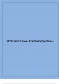  LETRS UNIT 8 FINAL ASSESSMENT &lpar;ACTUAL&rpar; 2024 QUESTIONS AND ANSWERS