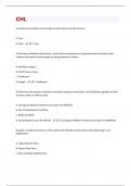 CHL  QUESTIONS & ANSWERS RATED 100&percnt; CORRECT&excl;&excl;