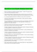 Structural and Health Related Utah Pest Exam Questions and AnswersQ