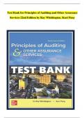 TEST BANK For Principles of Auditing and Other Assurance Services 22nd Edition by Ray Whittington&comma; Kurt Pany&vert; Complete Chapters&vert; 100 &percnt; Verified