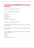 The Ultimate IAHCSMM CRCST Practice Test Quiz Questions And Answers With Verified Solutions Graded A&plus;