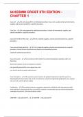 IAHCSMM CRCST 8TH EDITION - CHAPTER 1  QUESTIONS & ANSWERS RATED 100&percnt; CORRECT&excl;&excl;