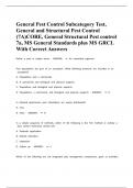 General Pest Control Subcategory Test&comma; General and Structural Pest Control &lpar;7A&rpar;CORE&comma; General Structural Pest control 7a&comma; MS General Standards plus MS GRCL With Correct Answers&period;