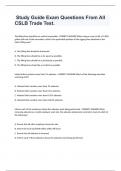  Study Guide Exam Questions From All CSLB Trade Test&period;