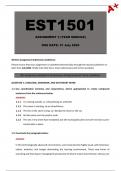 EST1501 Assignment 3 &lpar;Detailed Answers&rpar; Year Module - Due 31 July 2024