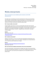 PGO Taak 1 Media interpretatie Media en Omgeving jaar 1