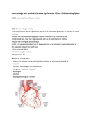 Cardiale dysfunctie, PCI en CABG en kleplijden